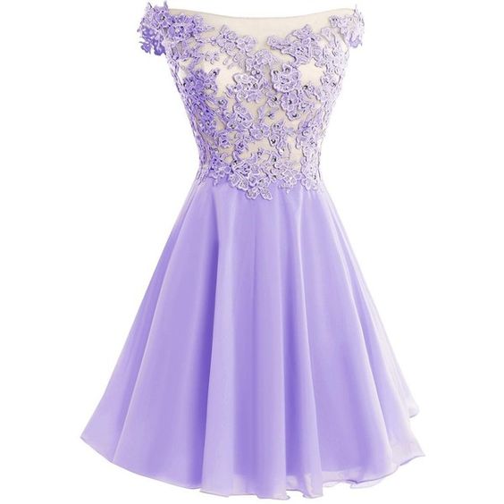 light purple short dress