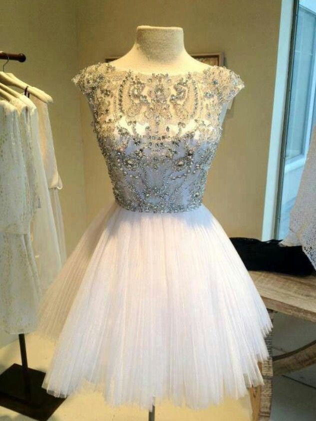 shiny white dress