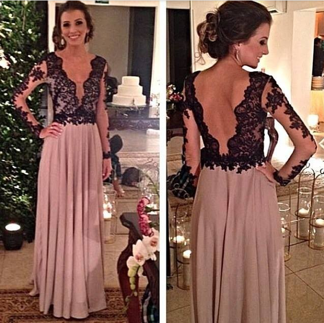 prom dress lace top chiffon bottom