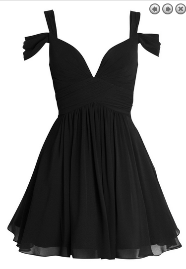 cute short black dress